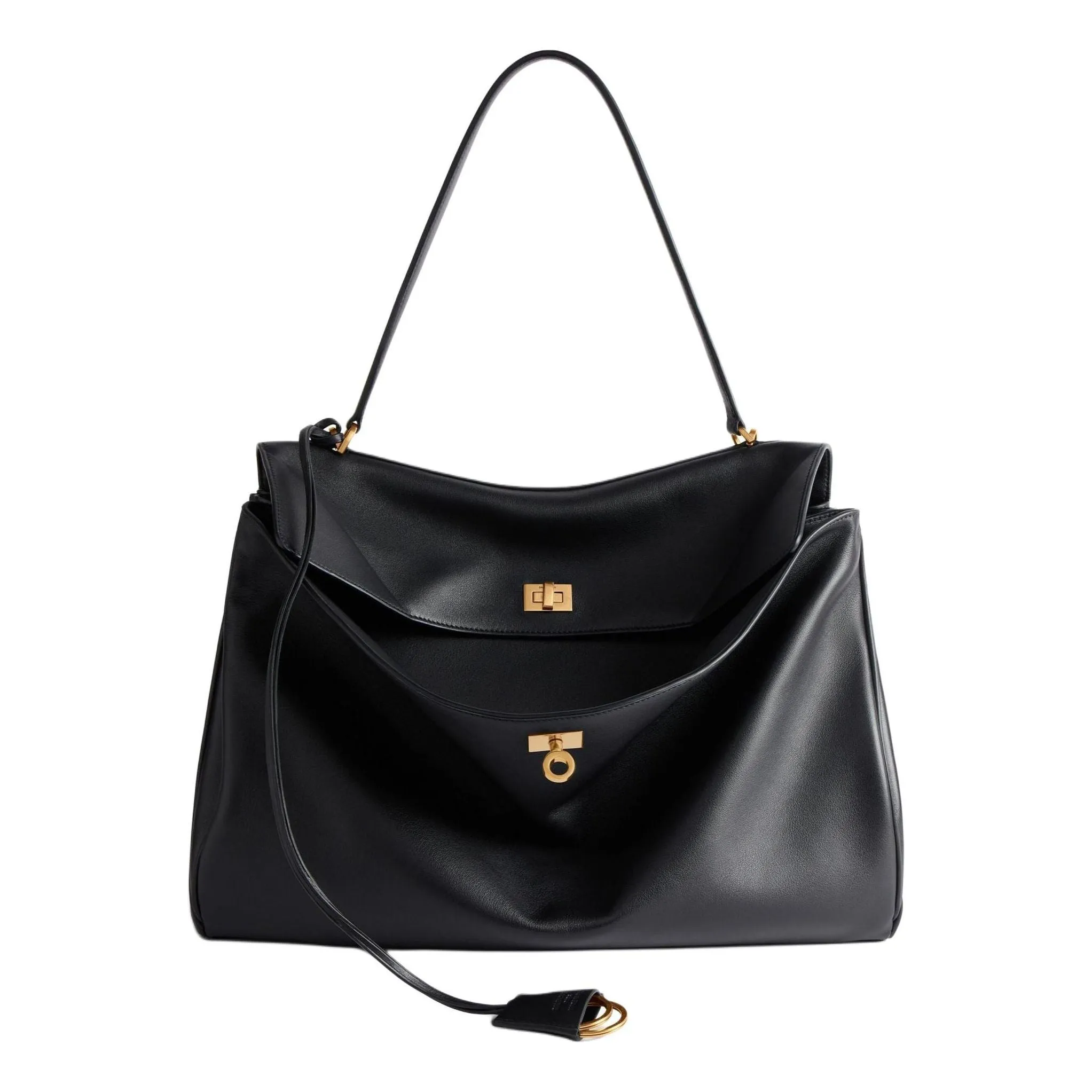 (WMNS) Balenciaga Rodeo Large Handbag 'Black' 7897442AA4V1000 sold by KicksCrew