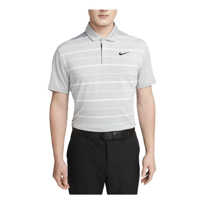 Nike Golf Dri-Fit Stripe Polo Shirts 'Grey' DR5318-077 sold by KicksCrew