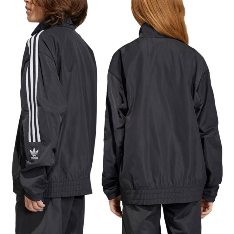 (GS) Adidas Adicolor Track Jacket 'Black' IC6252 sold by KicksCrew product image thumbnail 4