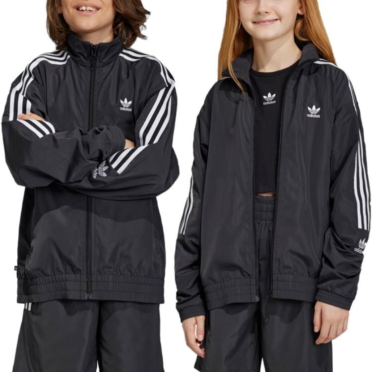 (GS) Adidas Adicolor Track Jacket 'Black' IC6252 sold by KicksCrew product image thumbnail 3