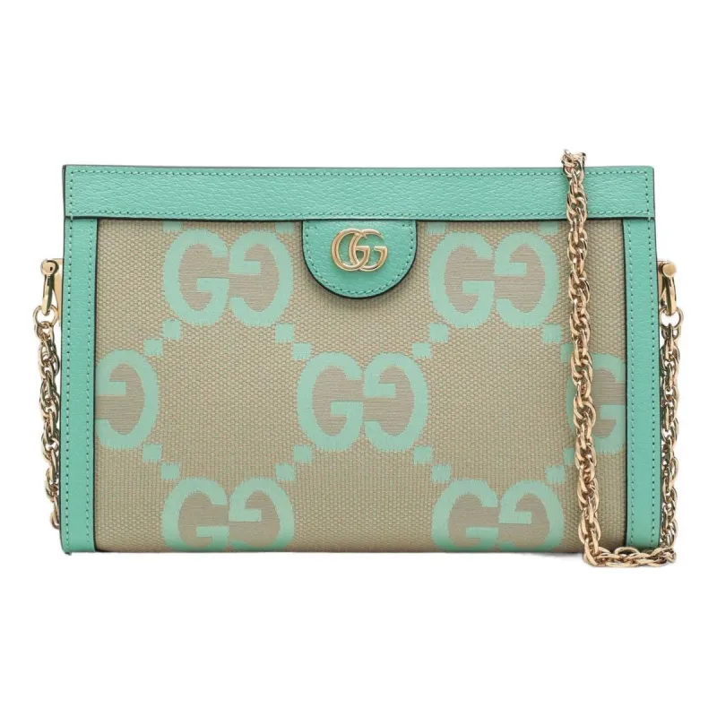 (WMNS) Gucci Ophidia Jumbo GG Small Shoulder Bag 'Beige Green Mint' 503877-UKMBG-9549 sold by KicksCrew