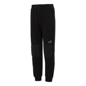Puma Logo Sweatpants 'Black' 537031-01 sold by KicksCrew