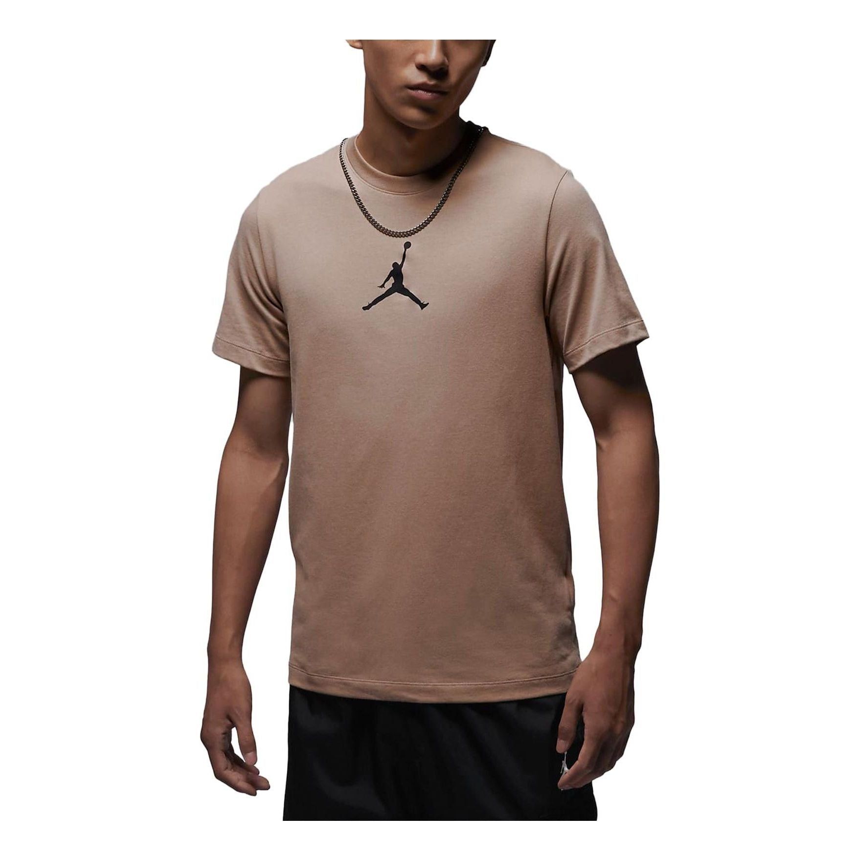 Air Jordan Jumpman Logo T-shirt 'Hemp' CW5191-200 sold by KicksCrew