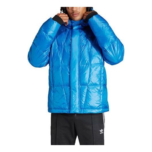 adidas Originals Lightweight Down Puffer Jacket 'Blue' IR7130 sold by KicksCrew