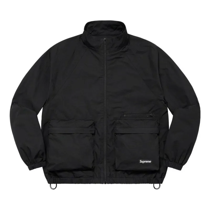 Supreme Raglan Utility Jacket 'Black' SUP-SS23-257 sold by KicksCrew