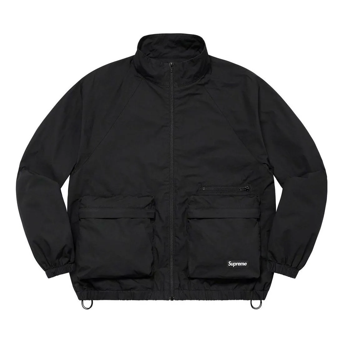 Supreme Raglan Utility Jacket 'Black' SUP-SS23-257 sold by KicksCrew