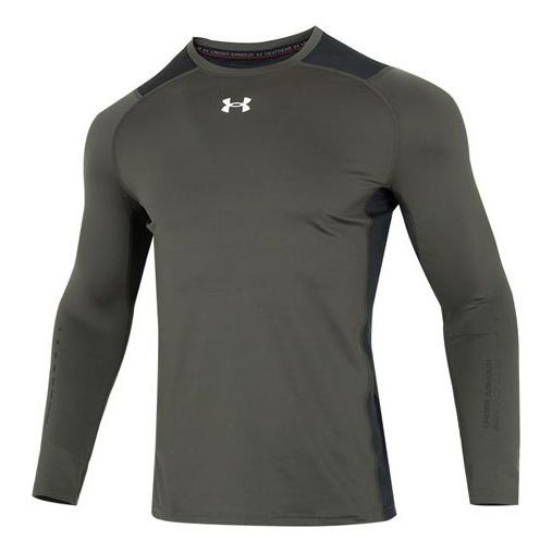 Under Armour HeatGear Vent Fitted Long Sleeve 'Green' 1370659-310 sold by KicksCrew