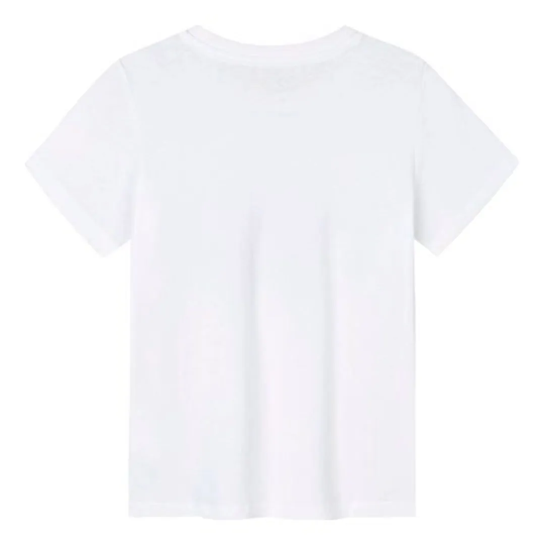 (WMNS) Converse Logo Printed T-Shirt 'White Silver' CV2422070GS-001 sold by KicksCrew product image thumbnail 2