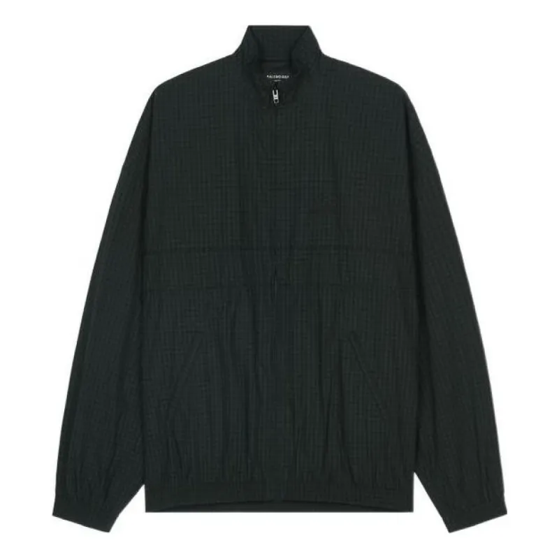 Balenciaga Zip-Up Jacket 'Black' 659099TKM322863 sold by KicksCrew