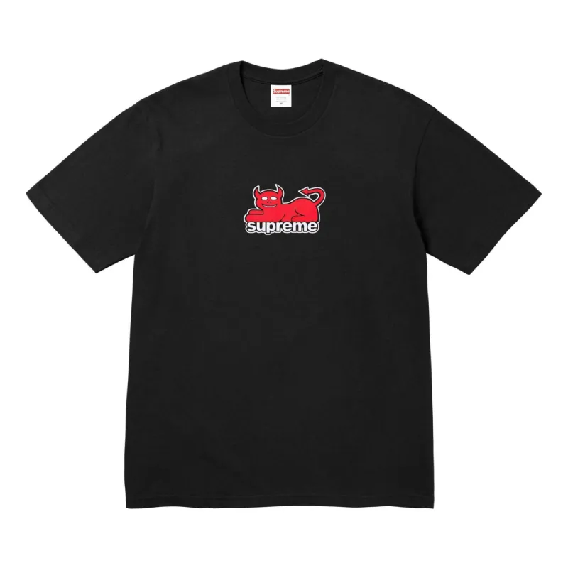 Supreme x Toy Machine Devil Cat T-Shirt 'Black Red' SUP-SS24-069 sold by KicksCrew