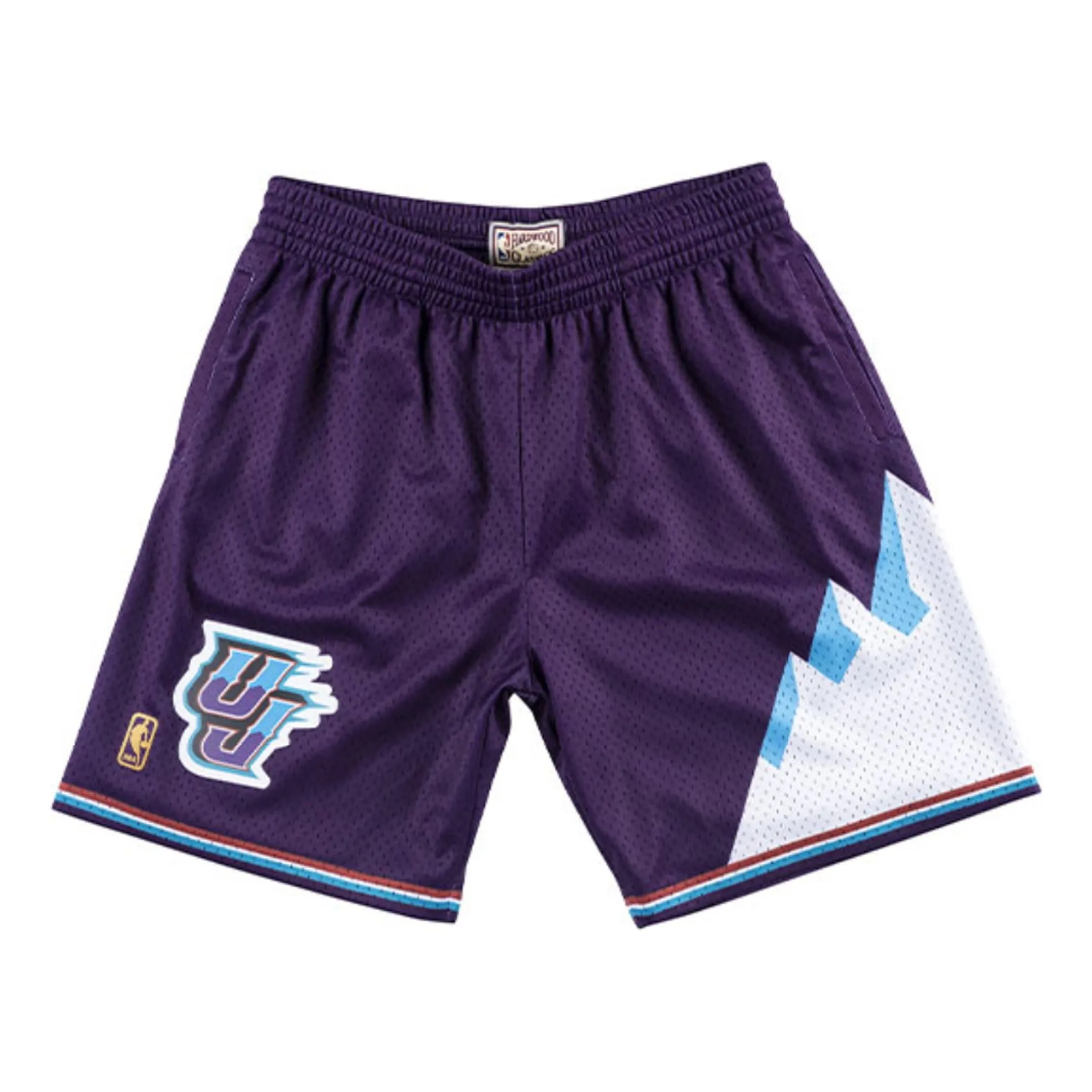 Mitchell & Ness NBA Swingman Shorts Utah Jazz 1996-97 'Purple White' SMSHAC19028-UJAPURP96 sold by KicksCrew