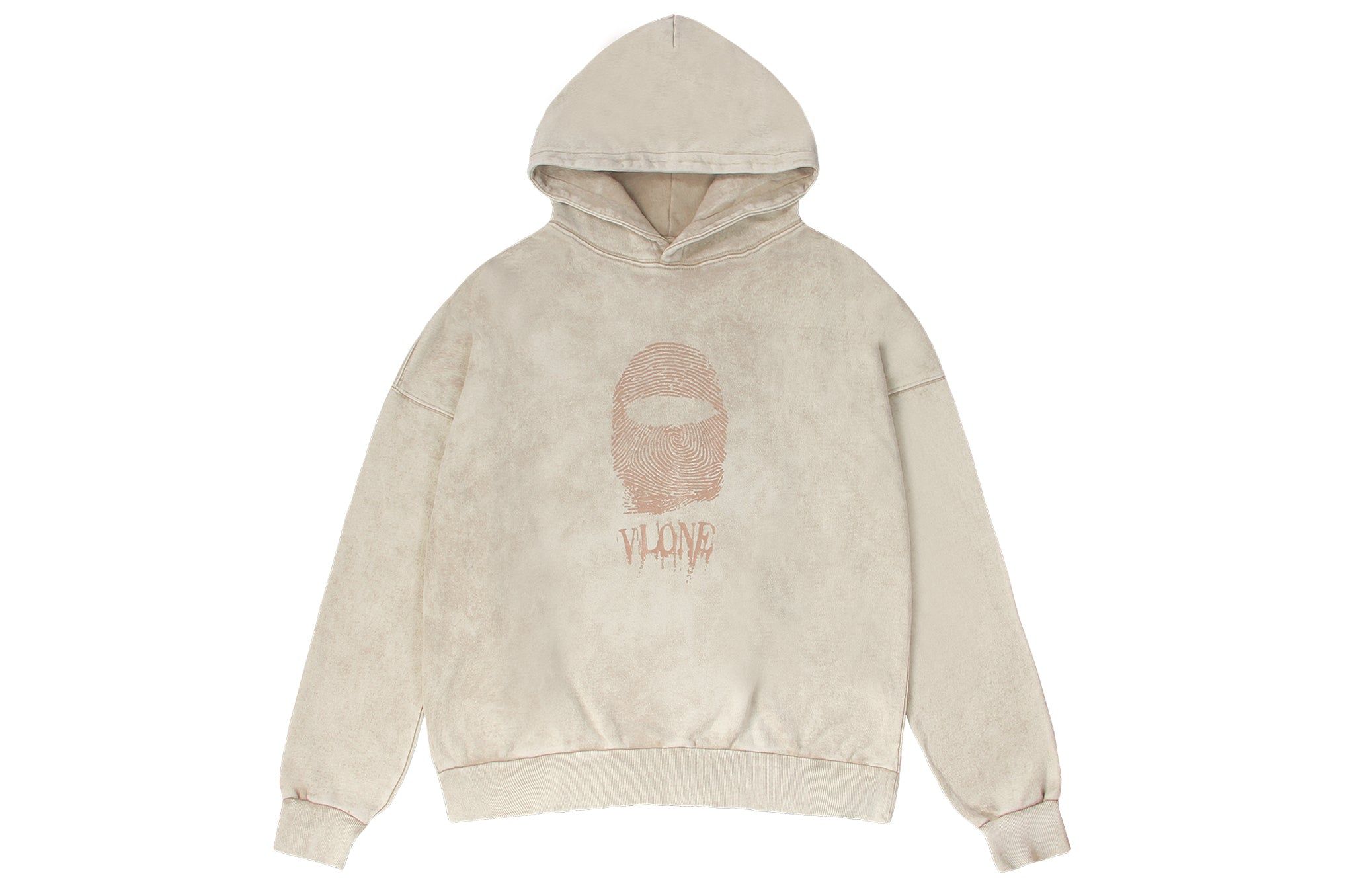 VLONE Finger Print Logo Hoodie 'Beige Red' VLHD24004-BE sold by KicksCrew product image thumbnail 2