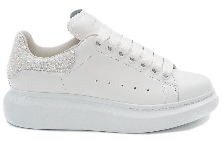 (WMNS) Alexander McQueen Oversized Sneaker 'White Silver Glitter' 558945WIB9T9550 sold by KicksCrew product image thumbnail 2