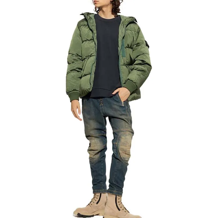 STONE ISLAND Nylon Metal Hooded Down Jacket 'Olive Green' 771543619-V0058 sold by KicksCrew product image thumbnail 2