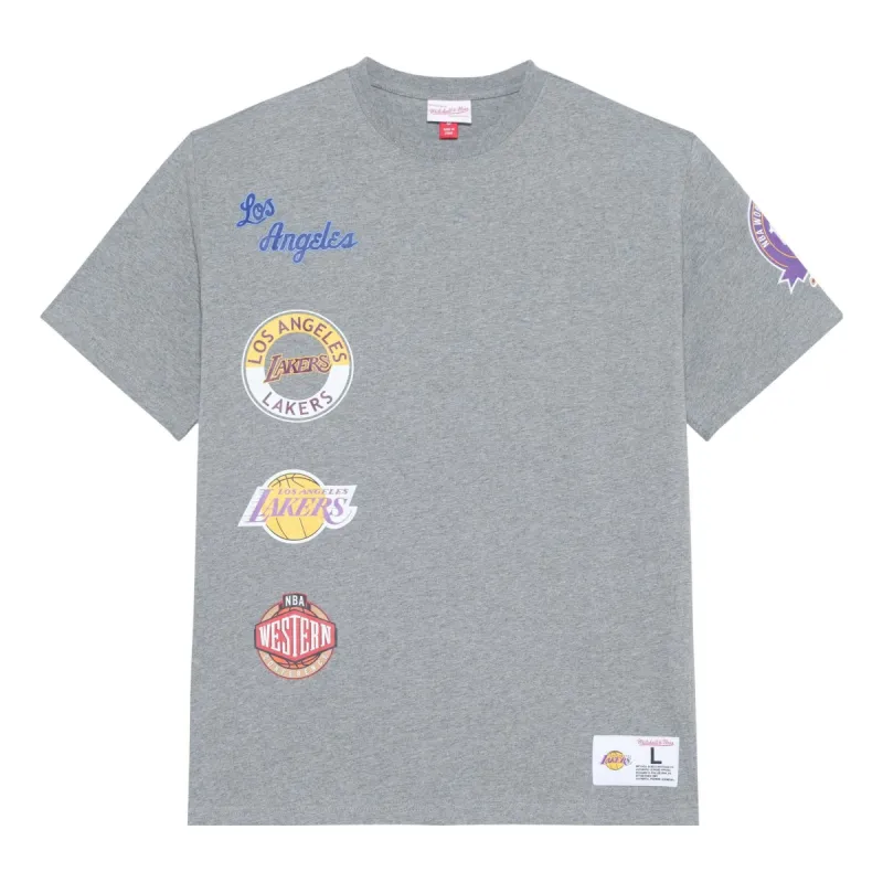 Mitchell & Ness x NBA City Collection T-shirt 'Los Angeles Lakers' TCRW4989-LALYYPPPGYHT sold by KicksCrew
