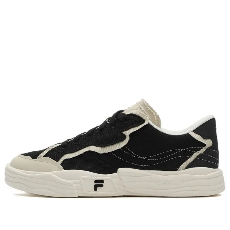 (WMNS) FILA FUSION POP Ⅱ Skate Shoes 'Black White' T12W332101FBB sold by KicksCrew