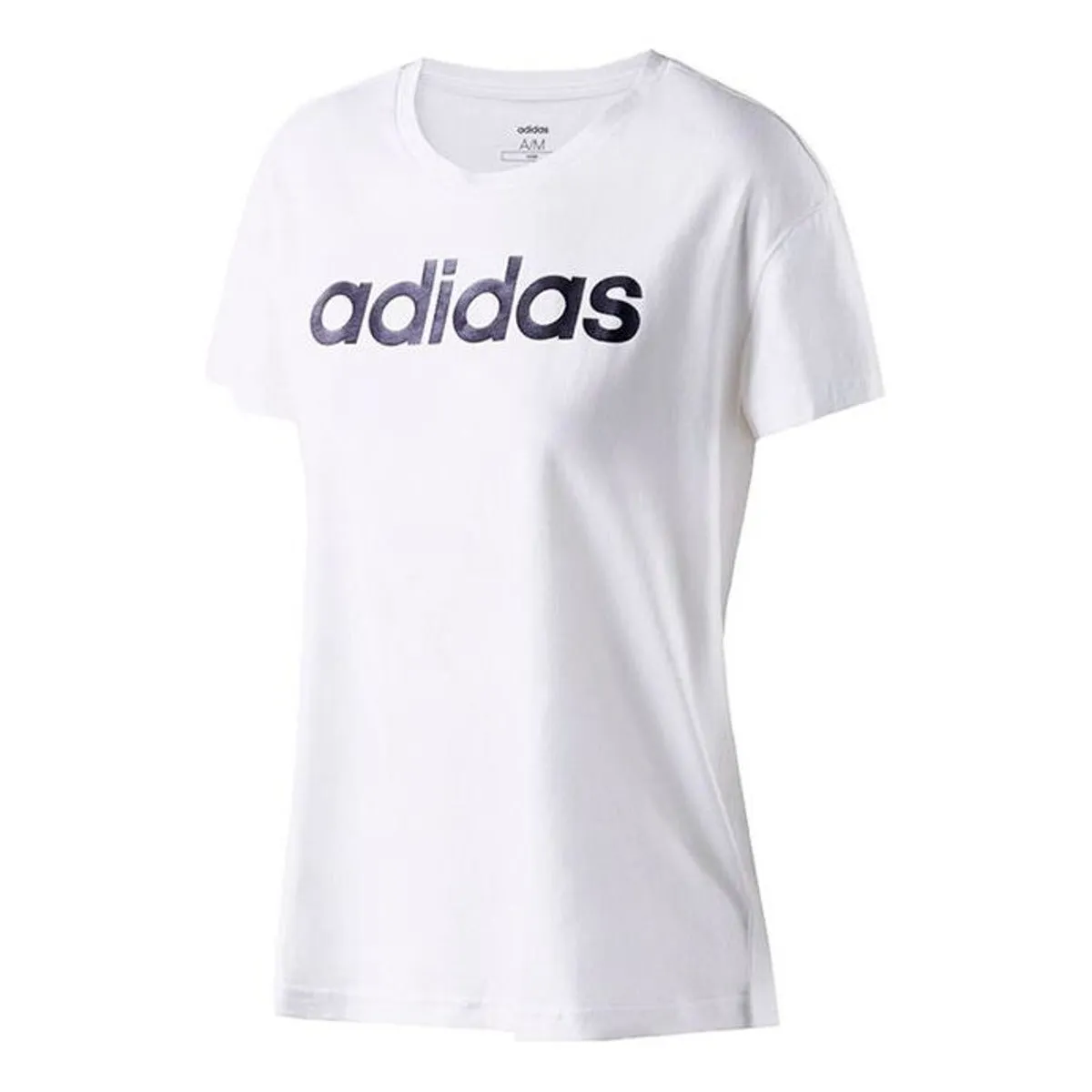 (WMNS) adidas Foil Graphic T-Shirt 'White Black' EI4575 sold by KicksCrew