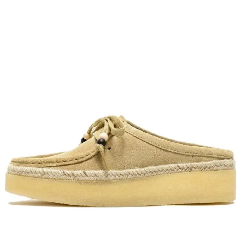 (WMNS) Clarks Wallabeecup Lo Suede 'Maple' 26164431 sold by KicksCrew
