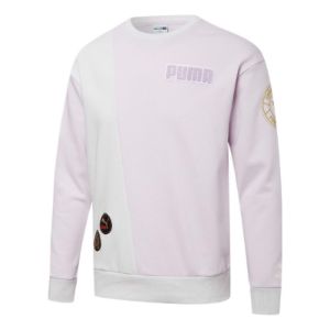 Puma Mix Badge Long Crew Sweater 'Purple' 537008-17 sold by KicksCrew