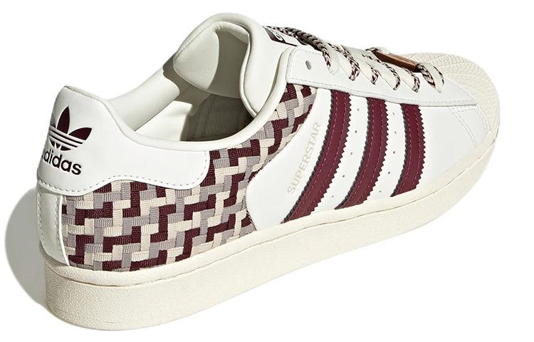 (WMNS) Adidas Originals Superstar Skateboard Shoes 'Off White Maroon' FZ5588 sold by KicksCrew product image thumbnail 4