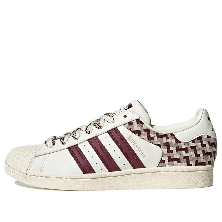 (WMNS) Adidas Originals Superstar Skateboard Shoes 'Off White Maroon' FZ5588 sold by KicksCrew