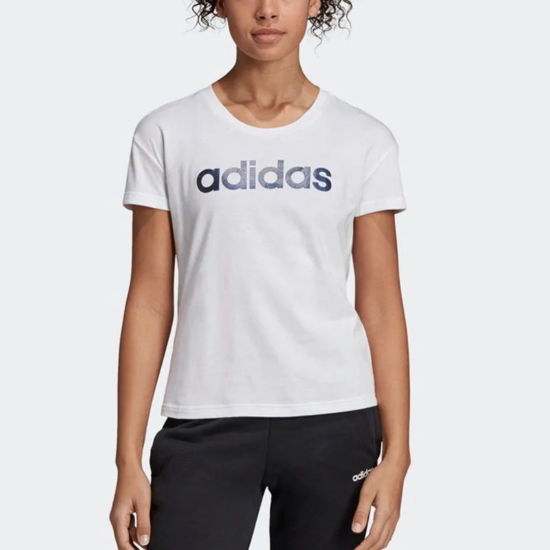 (WMNS) adidas Foil Graphic T-Shirt 'White Black' EI4575 sold by KicksCrew product image thumbnail 3