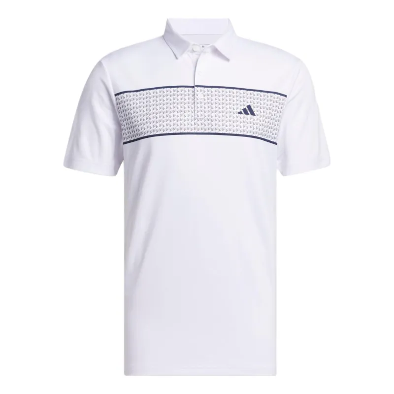 adidas Chest Stripe Polo Shirt 'White' IU4344 sold by KicksCrew
