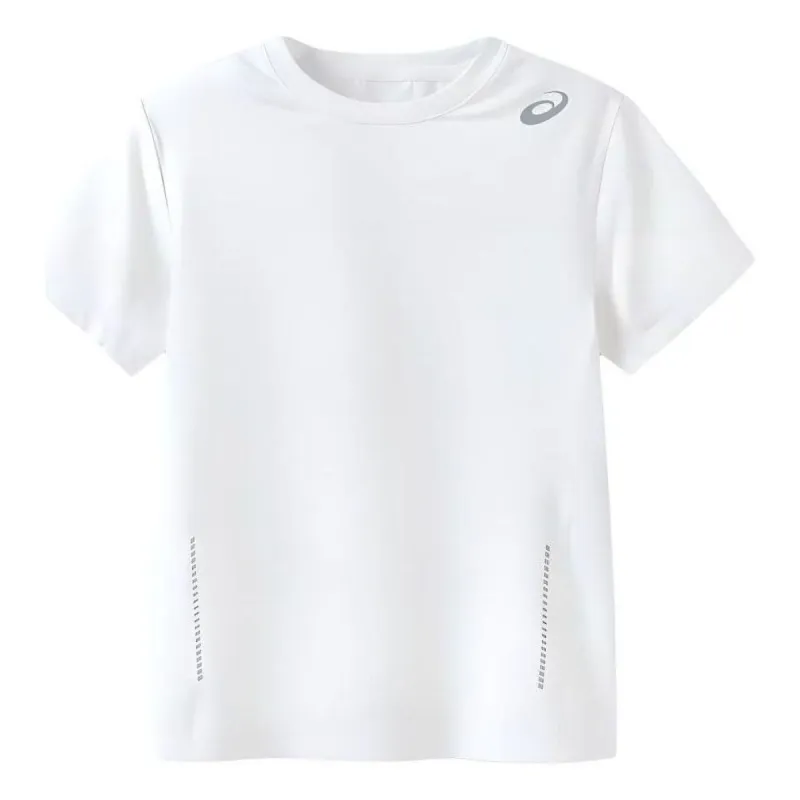 (GS) ASICS Logo T-Shirt 'White' 332241173115-10 sold by KicksCrew
