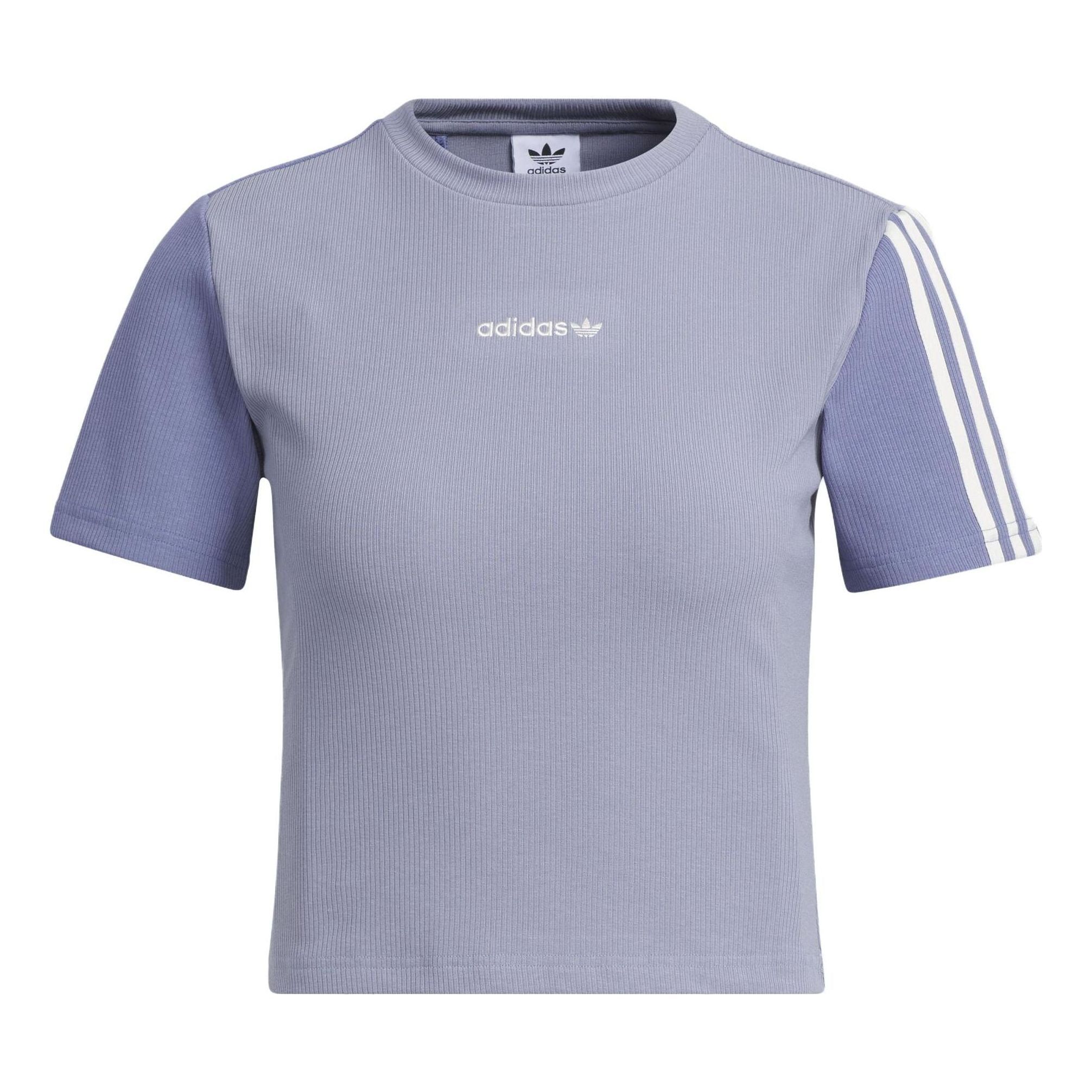 (WMNS) adidas originals Crop T-Shirts 'Purple' IU4848 sold by KicksCrew