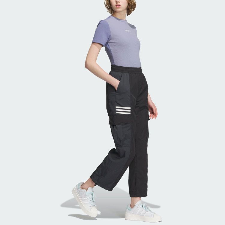 (WMNS) adidas originals Crop T-Shirts 'Purple' IU4848 sold by KicksCrew product image thumbnail 4