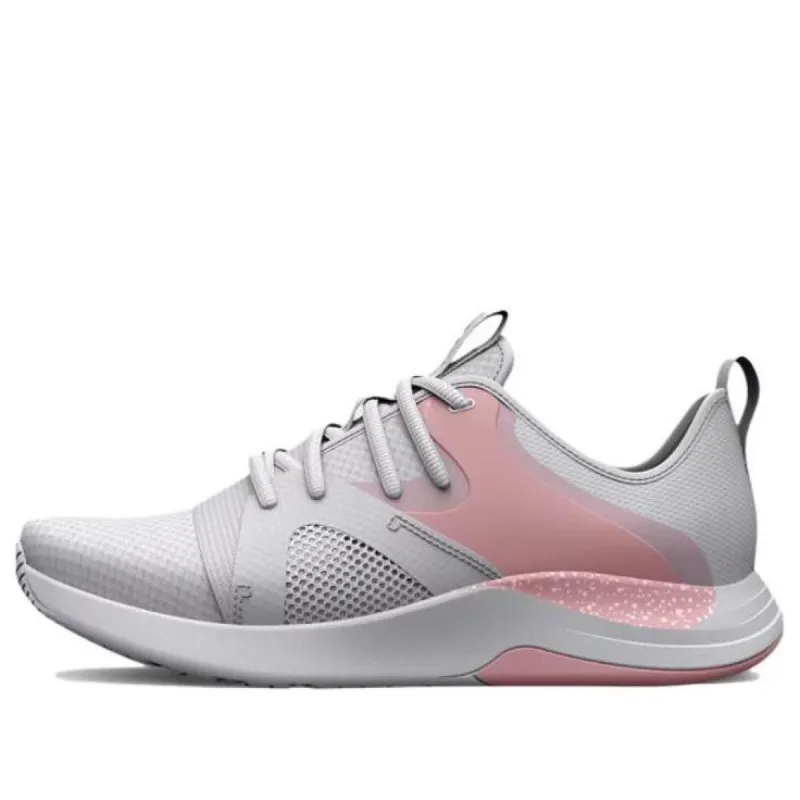 (WMNS) Under Armour Charged Breathe Lace TR 'White Prime Pink' 3025058-105 sold by KicksCrew