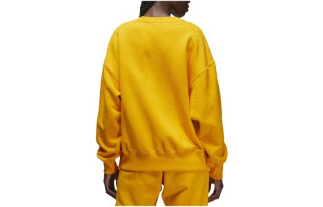 (WMNS) Air Jordan Crew Sweatshirt 'Yellow' DQ4649-705 sold by KicksCrew