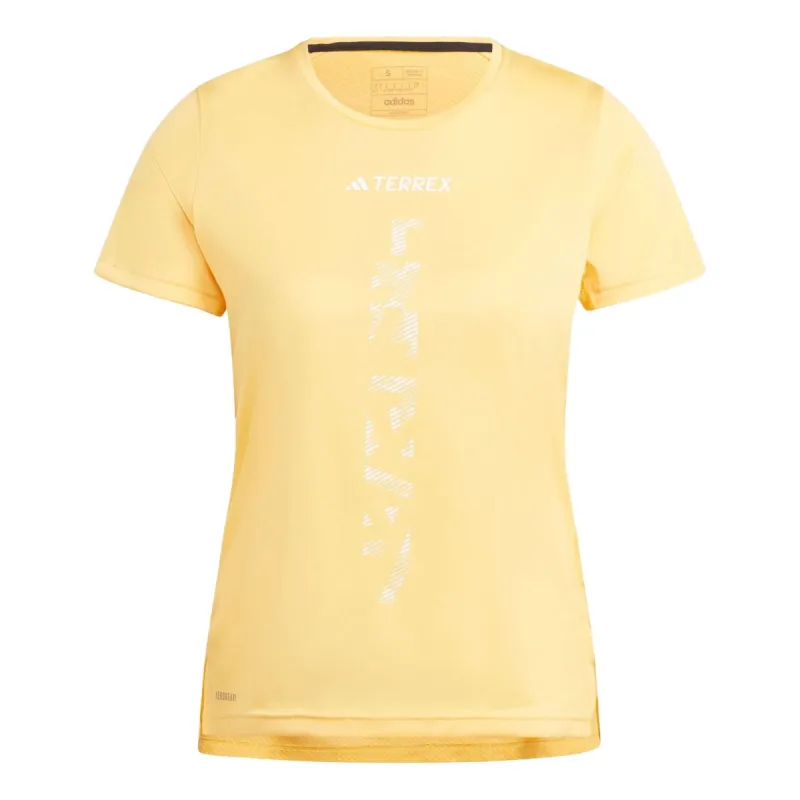 (WMNS) adidas Terrex Agravic Trail Running T-shirt Asia Sizing 'Yellow' IP4823 sold by KicksCrew
