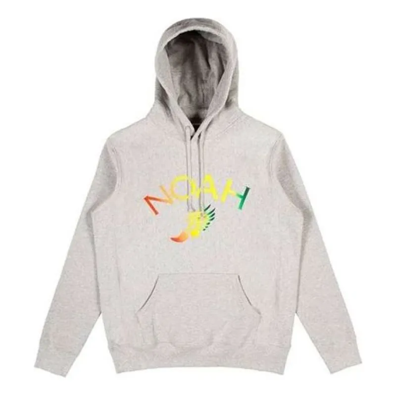 NOAH Winged Foot Embroidered Hoodie 'Grey' SS5SS18GRY sold by KicksCrew