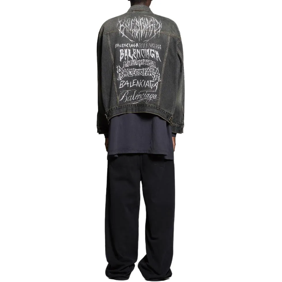 Balenciaga Diy Metal Large Fit Jacket 'Black' 773804TBP473721 sold by KicksCrew product image thumbnail 4