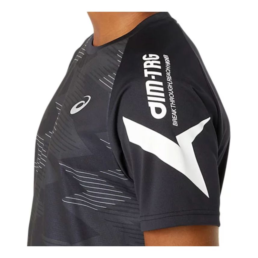 Asics A-I-M Dry Graphic Short Sleeve Shirt 'Performance Black' 2031E553-001 sold by KicksCrew product image thumbnail 2