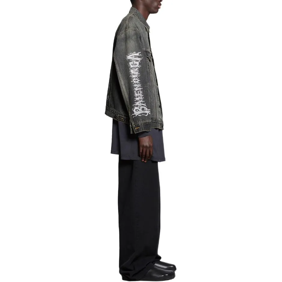 Balenciaga Diy Metal Large Fit Jacket 'Black' 773804TBP473721 sold by KicksCrew product image thumbnail 5