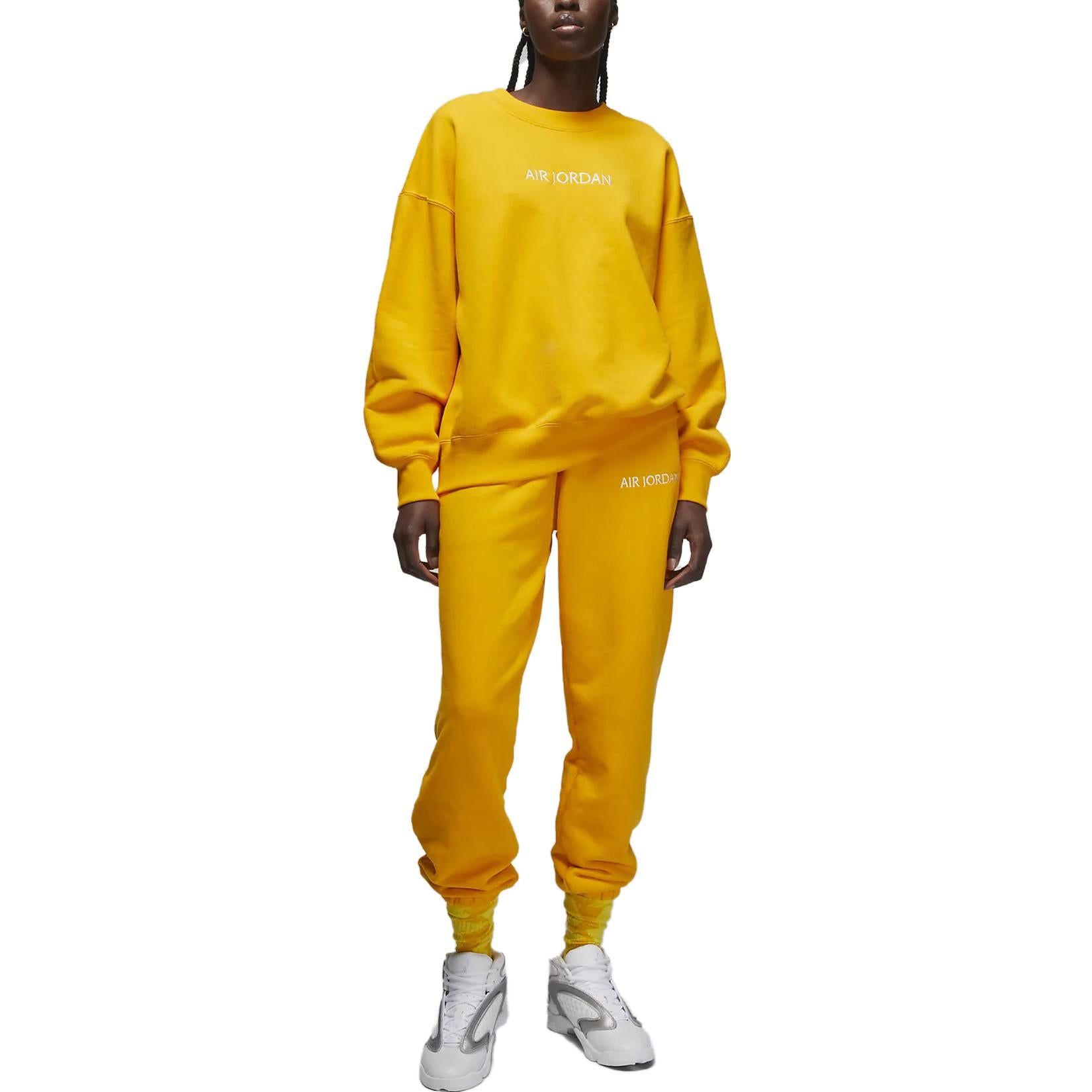 (WMNS) Air Jordan Crew Sweatshirt 'Yellow' DQ4649-705 sold by KicksCrew product image thumbnail 4