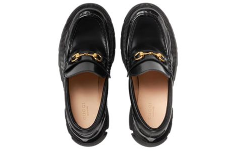 (WMNS) Gucci Loafer with Horsebit 'Black Leahter' 656869-DKSD0-1000 sold by KicksCrew