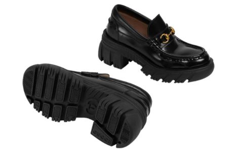 (WMNS) Gucci Loafer with Horsebit 'Black Leahter' 656869-DKSD0-1000 sold by KicksCrew