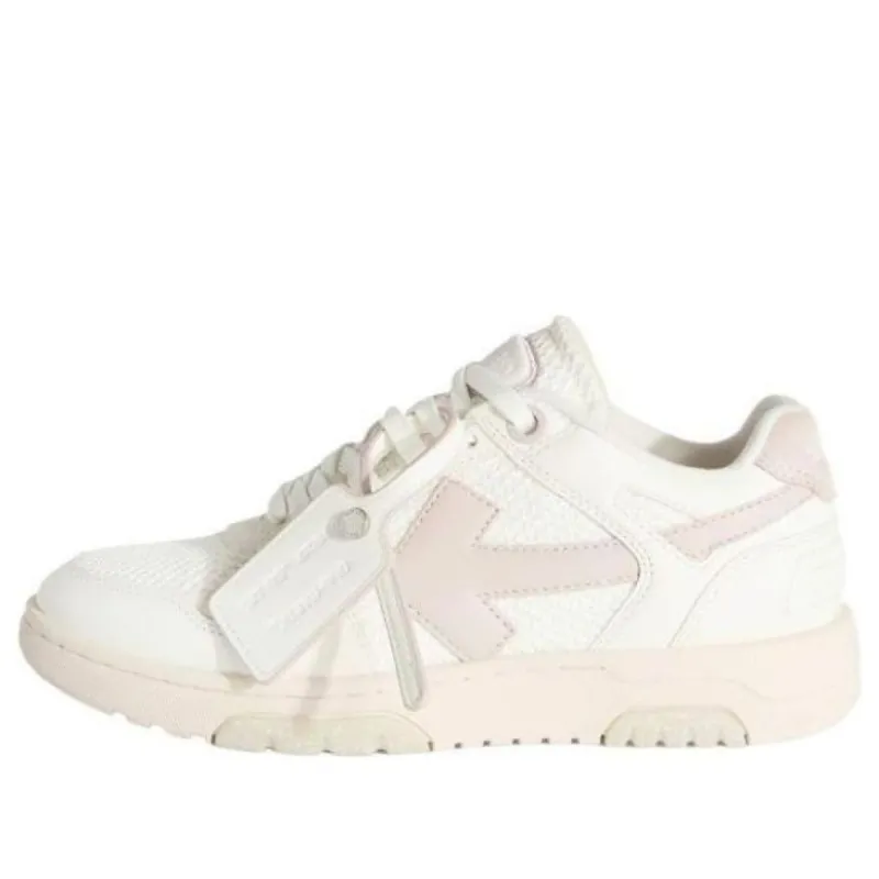 (WMNS) Off-White Slim Out Of Office Leather Sneakers 'White Pink' OWIA276S24LEA0010136 sold by KicksCrew