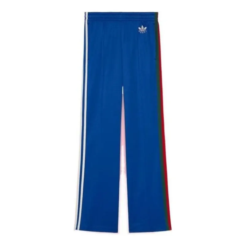 Gucci x adidas Flared Jogging Pants 'Cobalt Blue' 696270-XJEGU-4153 sold by KicksCrew