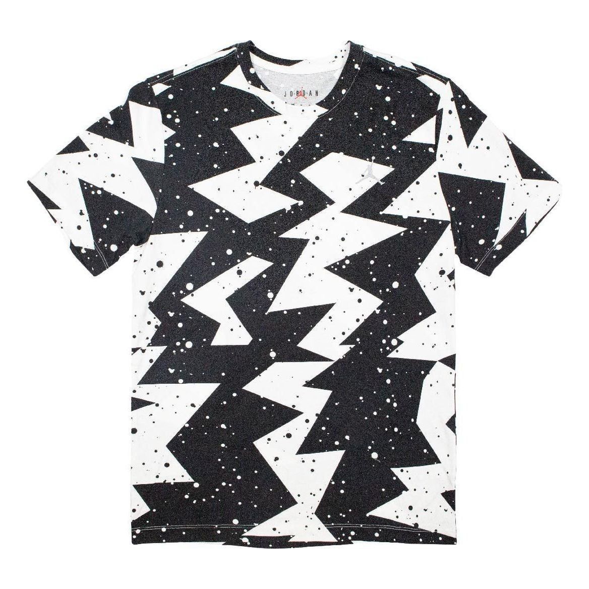 Air Jordan Printed Poolside Crew T-Shirt 'Black White' CJ6215-010 sold by KicksCrew