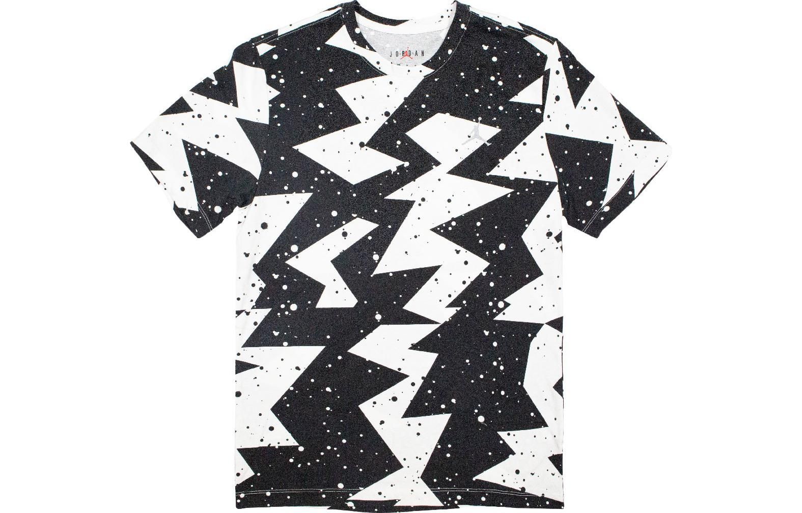 Air Jordan Printed Poolside Crew T-Shirt 'Black White' CJ6215-010 sold by KicksCrew product image thumbnail 2