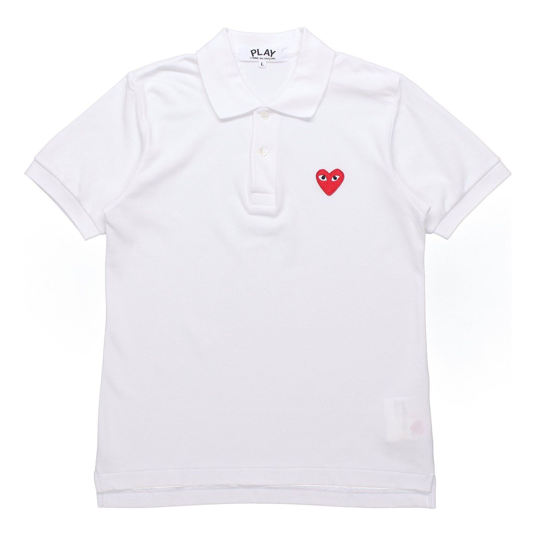 トップス \" Comme des Garcons Shirt \" Polo-Shirt Comme des Garçons Black Heart Polo Shirt in Black | SVD USA