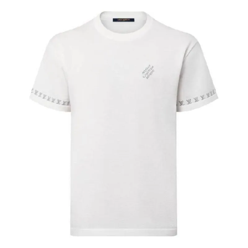 Tシャツ・カットソー GUCCI Embroidered Cotton Sweater Gucci Embroidery Cotton Jersey T-shirt 'Off White' 782762