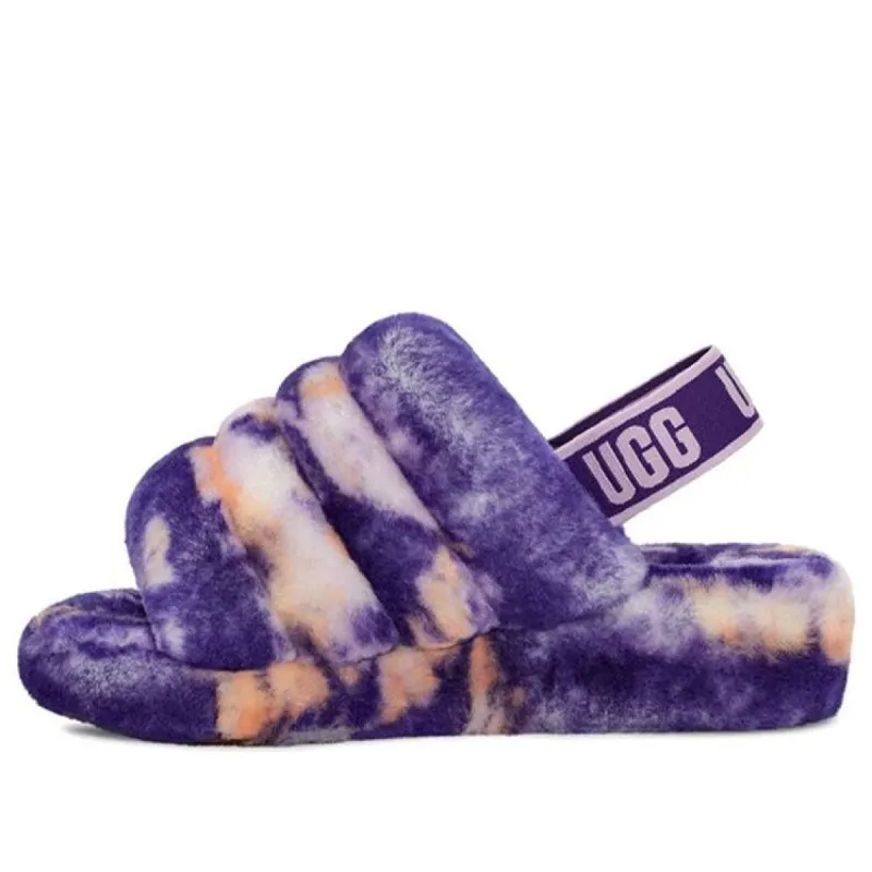 (WMNS) UGG Fluff Yeah Slide Marble 'Violet Night' 1122554-VNGH sold by KicksCrew