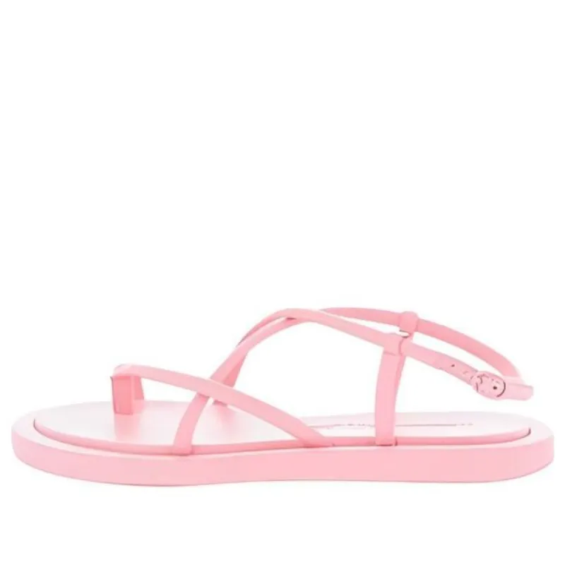 (WMNS) Alexander McQueen Strappy Flat Sandals 'Pastel Pink' 667373WHW265483 sold by KicksCrew