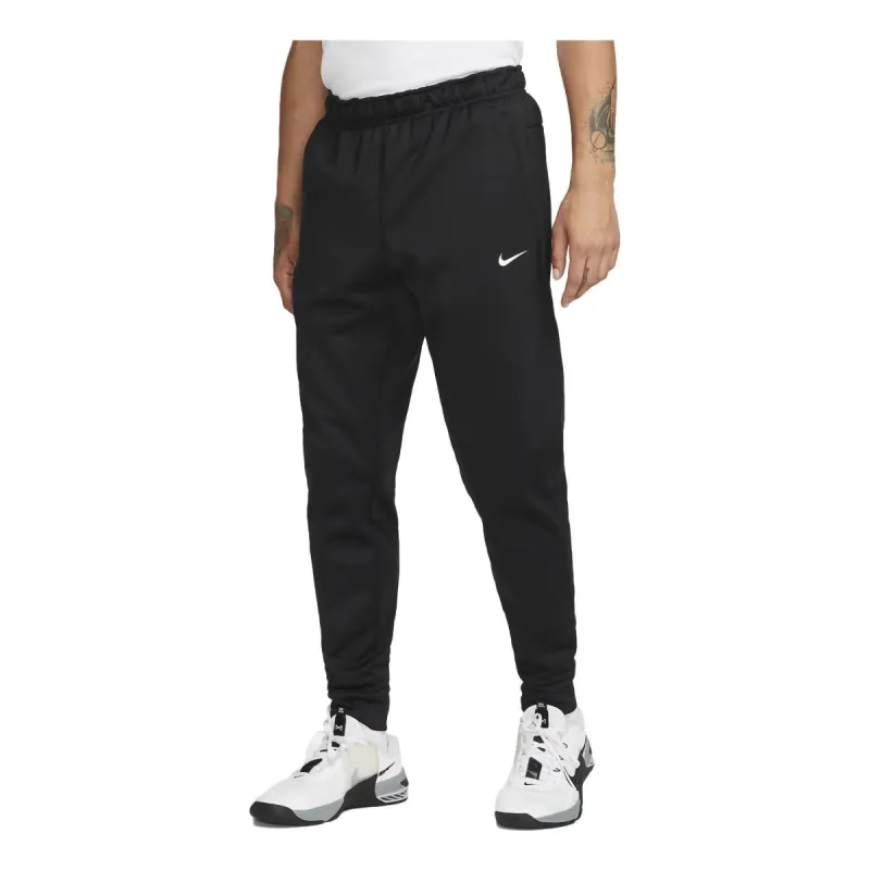 Nike Therma Therma-FIT Tapered Fitness Pants 'Black White' DQ5405-010 sold by KicksCrew