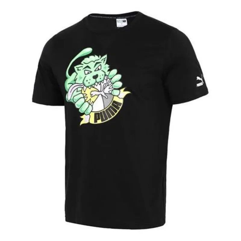 Puma Graphic Summer T-Shirt 'Black' 532612-01 sold by KicksCrew